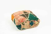 Square Boujad Pillow Cover in Multi-Color with Bold Geometric Design