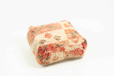 Boujad Warm Coral and Beige Floor Pillow Cover