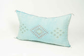 Handcrafted Blue Cactus Silk Cover 8