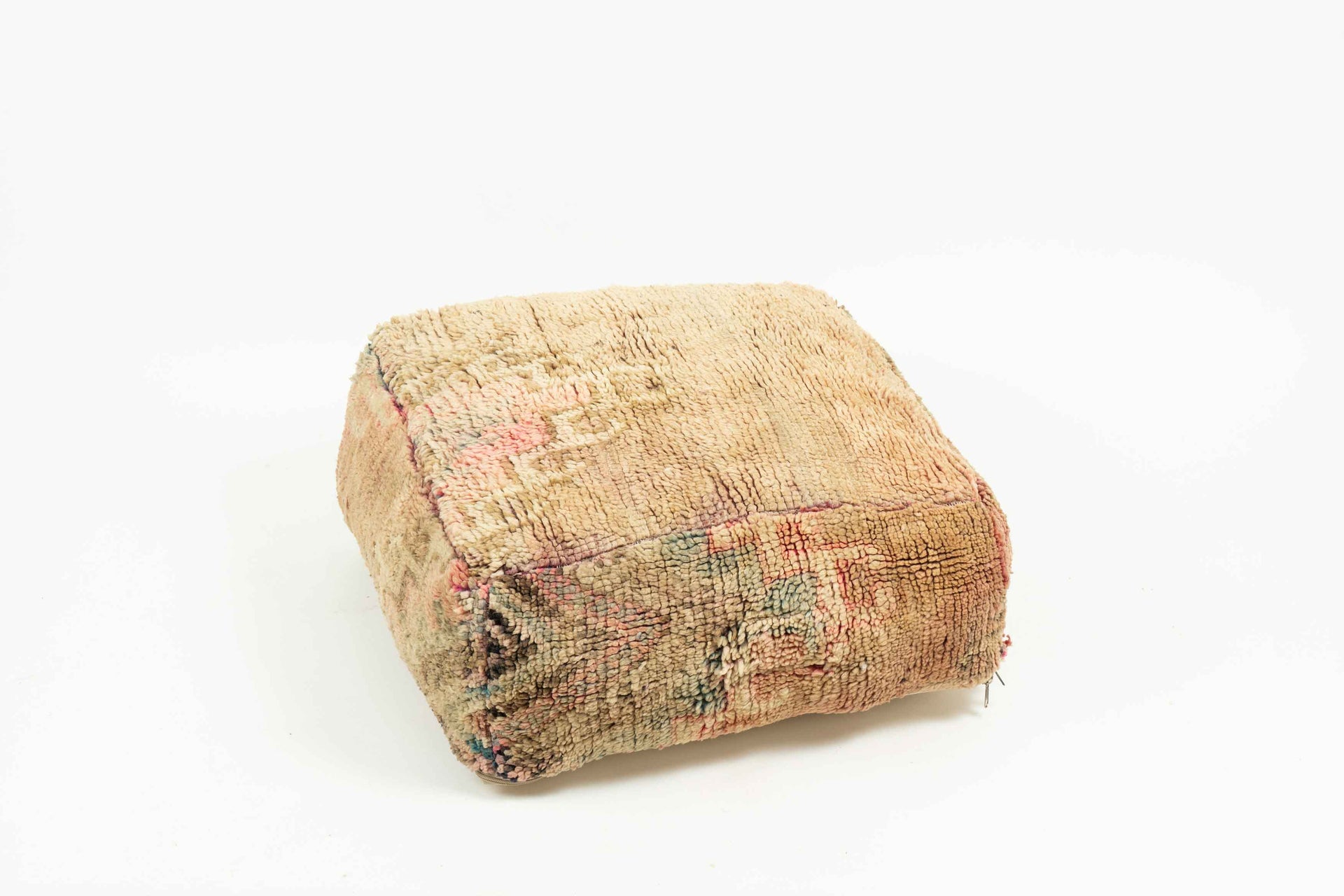 Boujad Beige and Pink Floor Pillow Cover